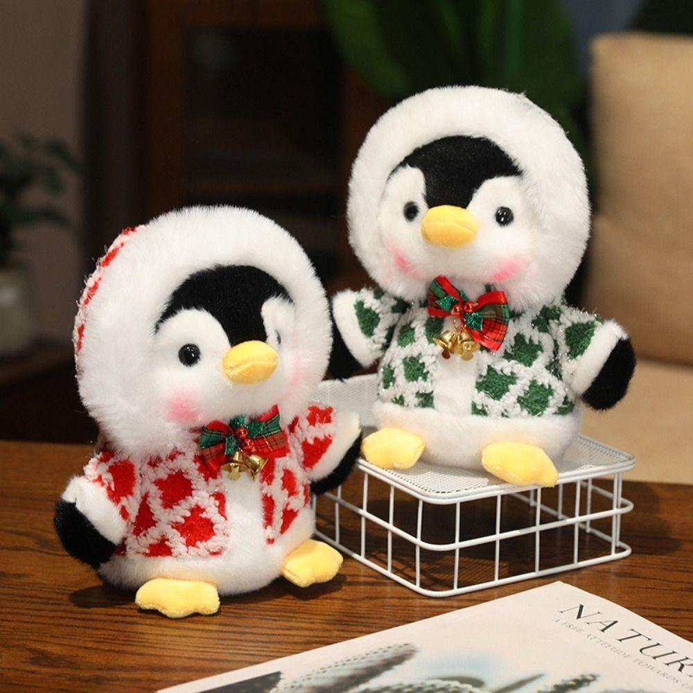 Fluffy Christmas Penguin Plush Toy PP Cotton Penguin Plush Doll  Decorate Present