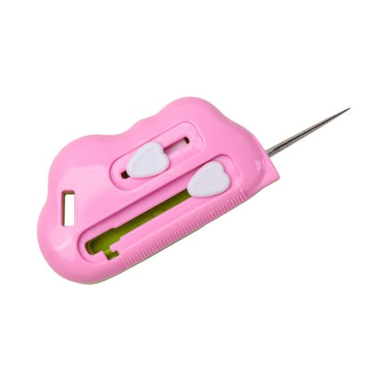 Магнитная направляющая для шва 3 в 1 Многофункциональная направляющая для шитья со шкалой, нитевдеватель для иглы, распарыватель швов, направляющая для шва, подгибатель для швейной машины