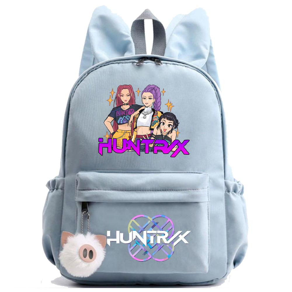 Аниме Мультфильм K-Pop Охотники на демонов Печатный рюкзак для подростка Детей Ученика Школьная сумка Девочка Ребенок Подарок Женщин Большая вместимость Водонепроницаемая Дорожная сумка