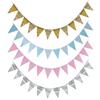 1/5Pcs Colorful Triangular Flags Banner Birthday Wedding Christmas Party Decorations Baby Bride Party Banner Home Decor 3M