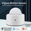 Датчик движения человека PIR Zigbee Tuya, датчик движения тела, умный PIR-датчик, инфракрасный детектор, домашняя охранная сигнализация, поддержка Alexa Google