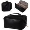PU Leather Waterproof Big Space Makeup Bags Toiletry Organizer Bags Large Capacity Cosmetic Bags