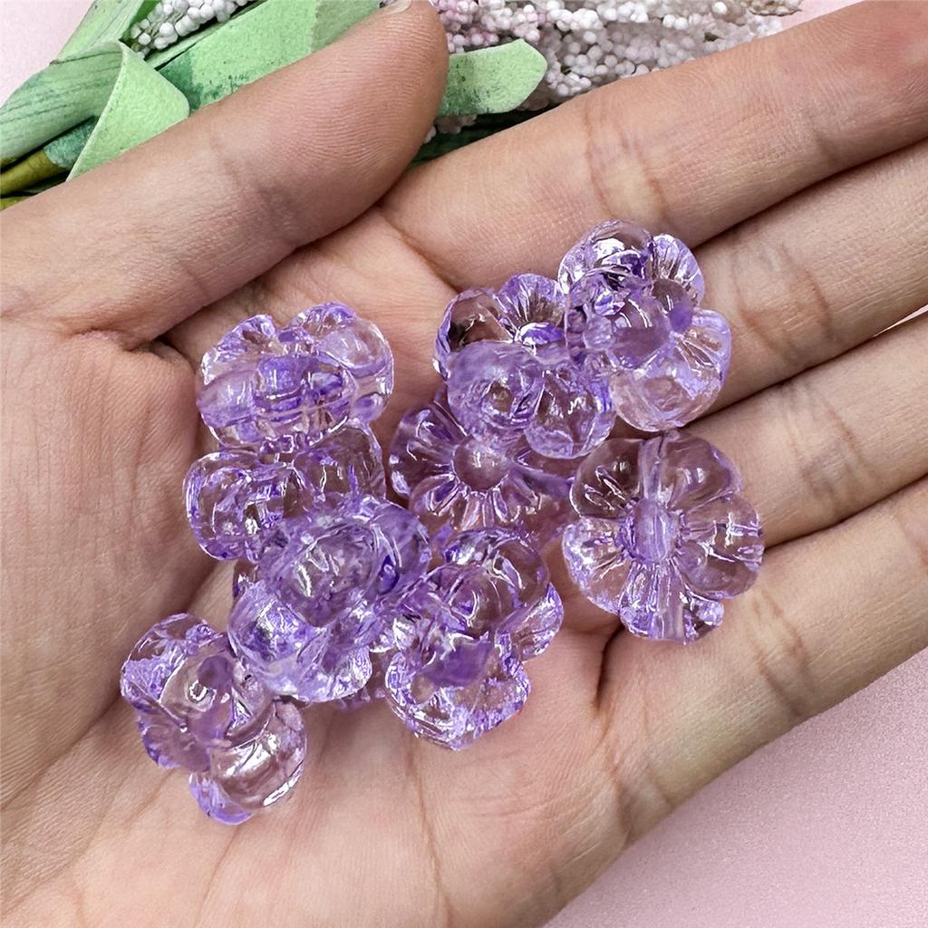 10 шт. 19,3 мм модные акриловые прозрачные кристаллы сливы свободные бусины для изготовления ювелирных изделий DIY ювелирные аксессуары