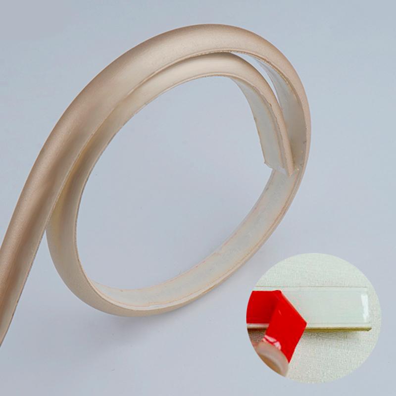 1M самоклеящаяся ПВХ-лента для кромки стены, наклейка на талию стены, мягкая, противоударная, полукруглая, водонепроницаемая, отделочная линия, плинтус