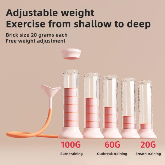 Тренажер для дыхательных упражнений Тренажер для мышц живота Глубокое дыхание Гантель Мужчины Женщины Взрослые Тренажер для объема легких Оборудование для упражнений на мышцы кора