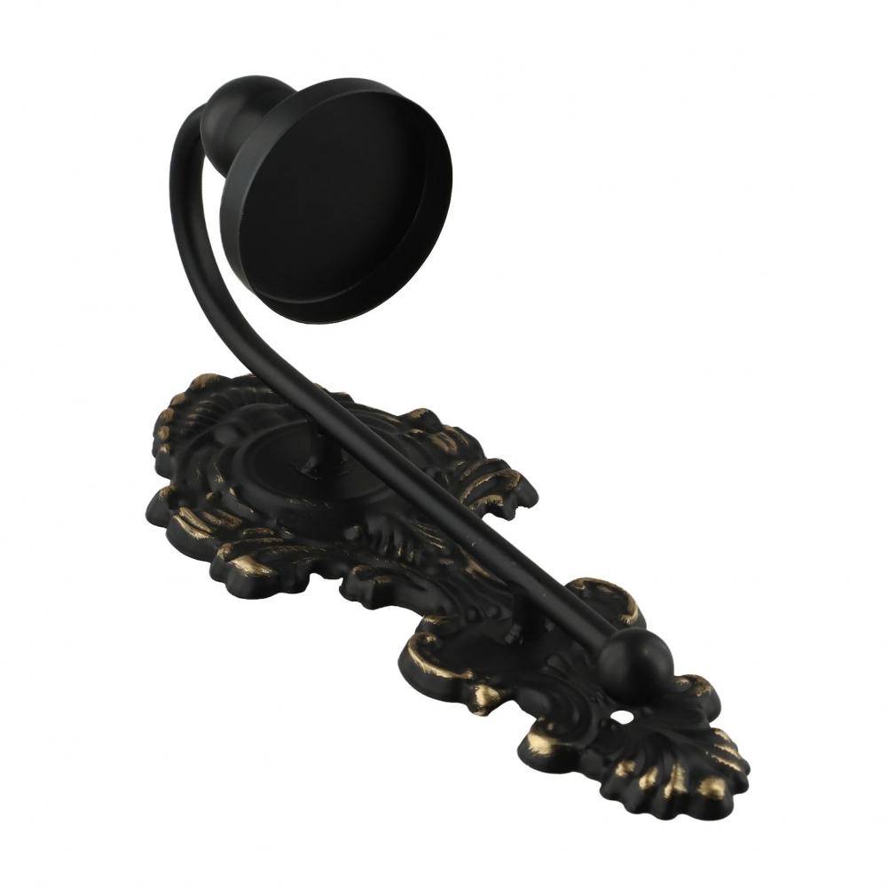 Винтажный настенный подсвечник для конусных свечей, античный белый, чугунный декор