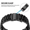 For Realme Watch 5 Case with three-jeweled Stainless Steel Band Full Protection Shell PC Cover and Milanese Loop Strap Set