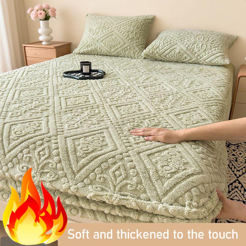 Новая теплая и мягкая простыня, толстая простыня для осени и зимы, пушистый наматрасник, защитный чехол для матраса