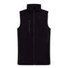 Мужской жилет софтшелл на молнии без рукавов - - Черный