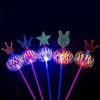 Halloween Rainbow Magic Stick Wand Led Bubble Colorful Luminous Toy Flashing Wand Stick Toy Kids Toys  Year Xmas Party Favors