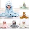 Bath Towel Super Soft Cartoon Design Absorbent Comfortable Touch Baby Hooded Bath Towel Bathrobe Swaddle