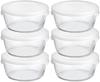 Heat-resistant Glass Storage Container Round 1200ml MST-120-TW Set of 6