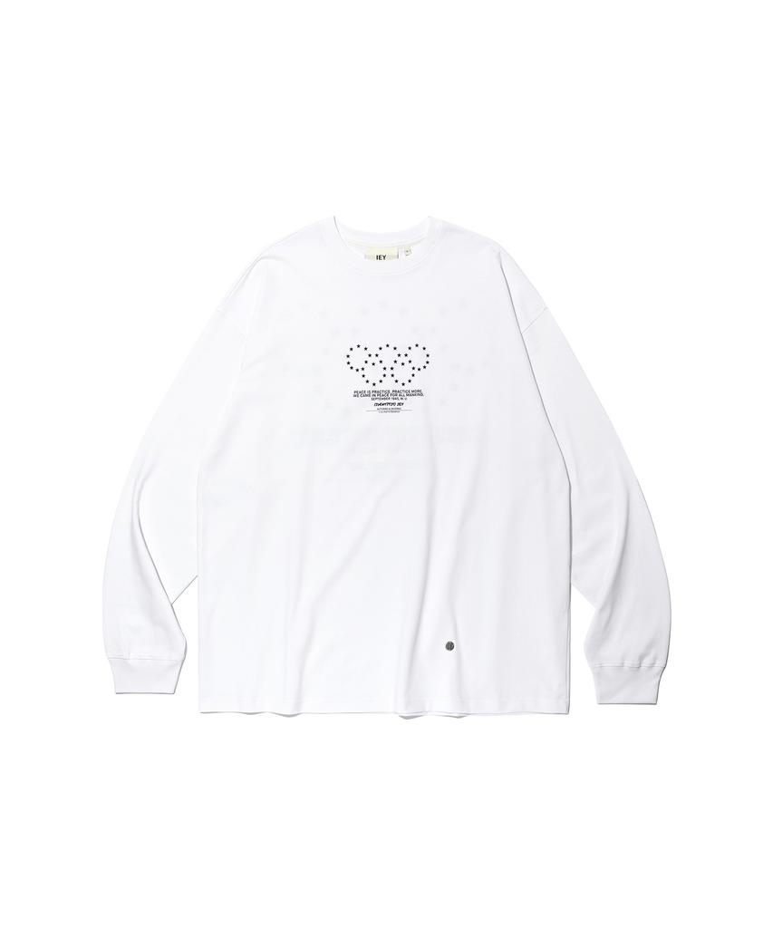 Белая футболка с длинным рукавом IEY Olympic Star