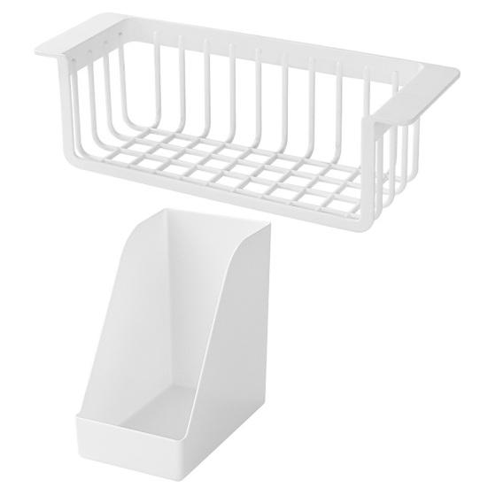 Storage Rack Bathroom Organizer Large Capacity Strong Load-Bearing Easy Assembly Multipurpose Makeup Holder Storage Basket