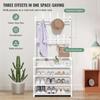 Shoe and Hat Rack Multi Functional Living Room Organizer Storage Shoes Cabinet Multi-Layer Floor-Standing Clothes Hanger Shelf