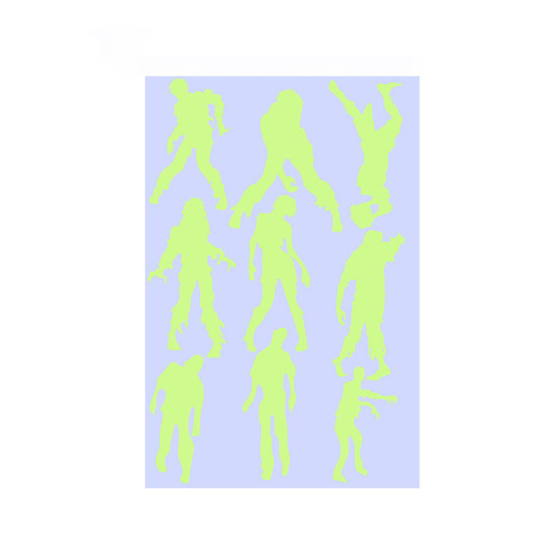 Funny Bat Fluorescence Wall Decal Cartoon PVC Halloween Luminous Stickers Waterproof Cute Night Glow Bat Decal Cartoon