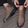 Men Boots Leather Tooling Shoes Classics Men's Winter Boot Leisure Work Shoes Retro Style Casual Footwear Zapatillas Para Hombre