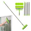 Скребок для мытья окон Инструменты для мытья окон Бытовые скребки 2 в 1 Щетка-скребок с удлинителем для душевого стекла