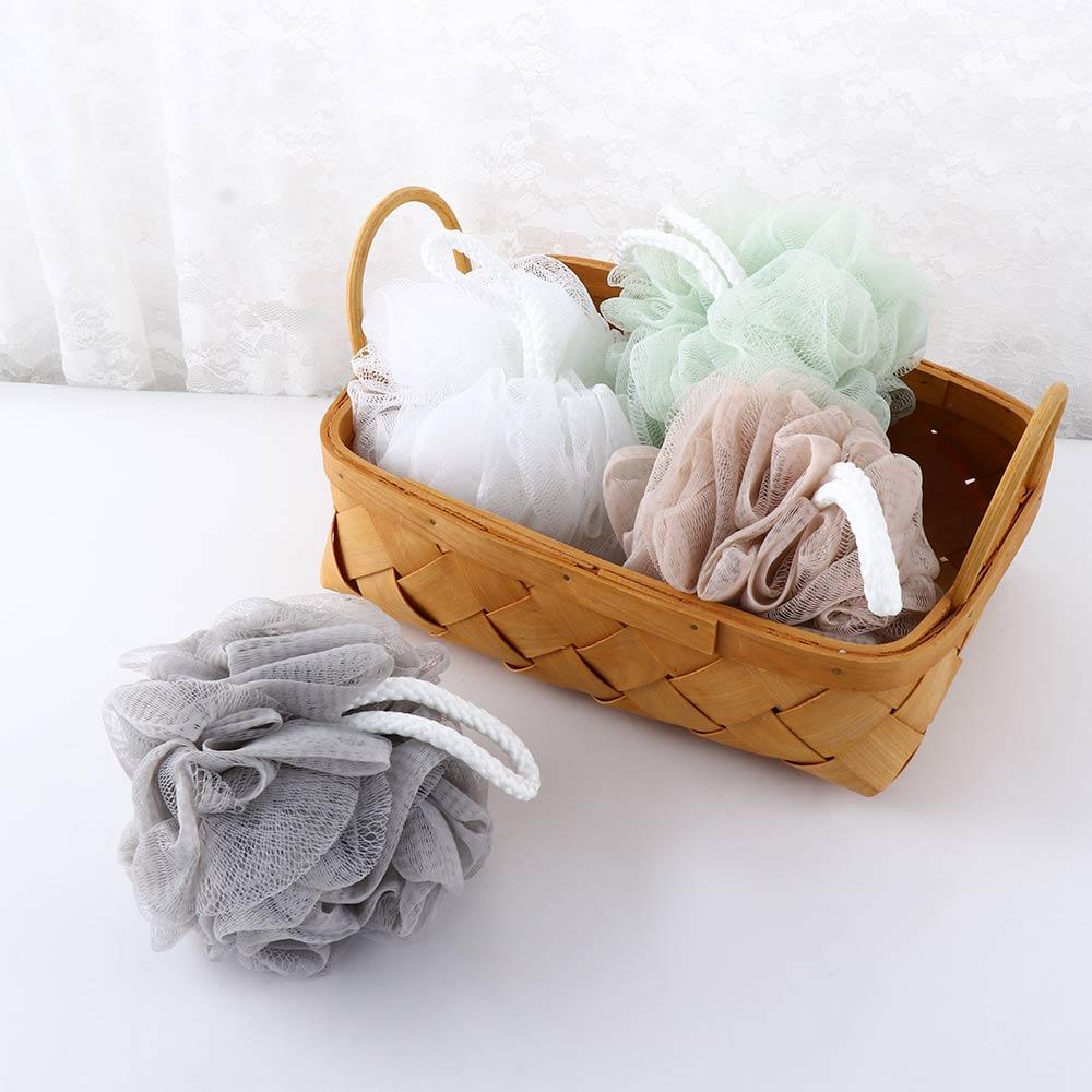 Body Bathroom Supplies Simple Design Back Scrubber Bath Flower Bath Ball Shower Brush Mesh Sponge