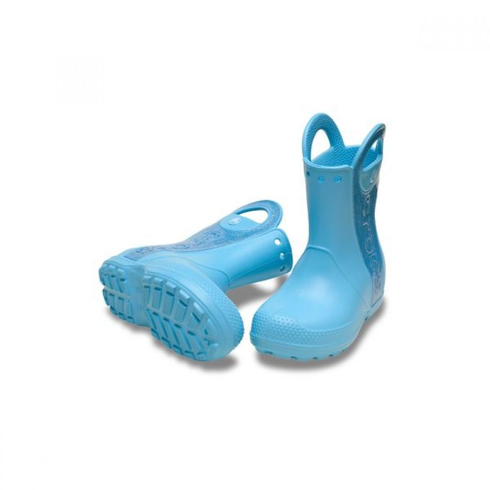 Crocs Официальные детские сапоги Crocs Handle It Rain Boot с блестками Mist Tg 25skbt211272 