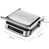 Ufesa Everest Gril Électrique Digital, Presse À Paninis, Grill De Contact De 2000W, 5 Programmes Prédéfinis, Écran Tactile,