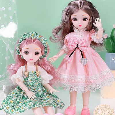 Мини-подвижная кукла 30 см, игрушка для девочек, 3D большие глаза, BJD, полная одежда принцессы, коллекция платьев, детская кукла в подарок