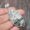 Tree Agate Gemstone Handmade Solid 925 Sterling Silver Jewelry Pendant For Thanksgiving