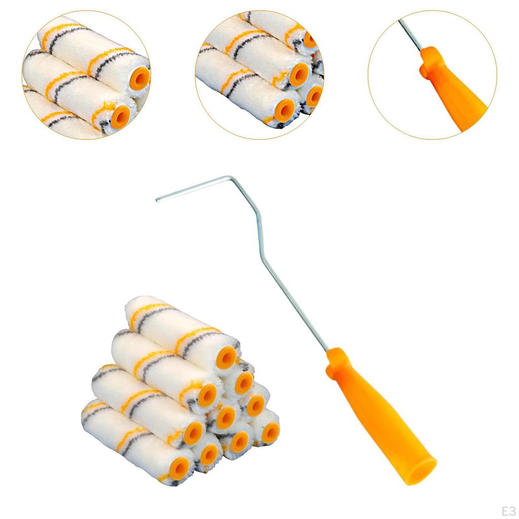 10 шт. Мини-чехлы для валиков, малярные инструменты, настенный инструмент для самостоятельного ремонта