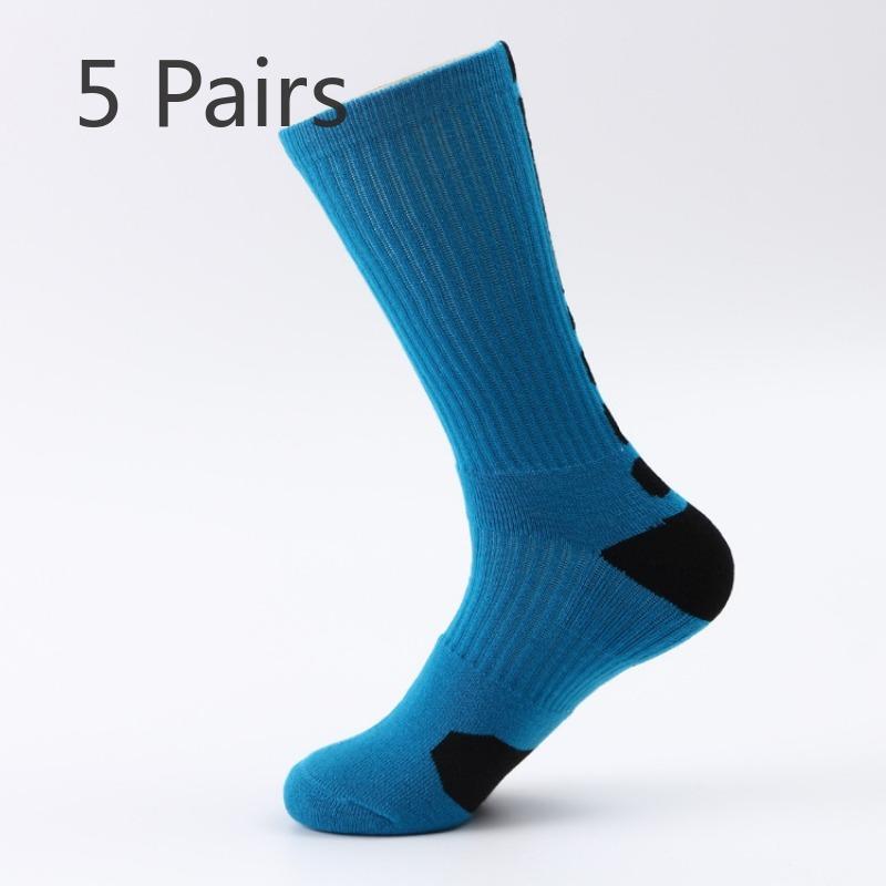 5 пар мужских носков для бега на открытом воздухе, дышащих, с полотенечным дном, для занятий альпинизмом