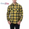 Cozy Up Men with Snap Buttons Regular Fit Plaid Mens Long Sleeve Shirts Casual