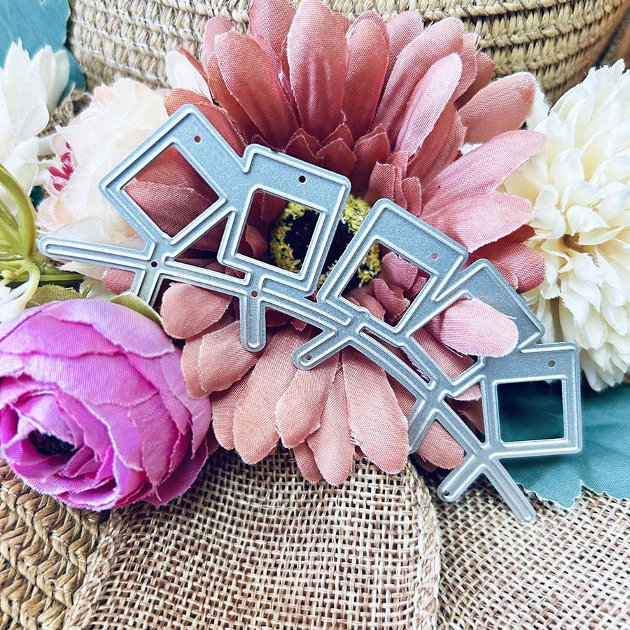 Photo Wall Border Die Cuts for Card Making, Pendant Cutting Dies, Metal Die Cutting Mold, Scrapbooking Dies, DIY Etched Embossing Stencil for Crafts