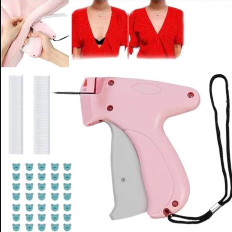 Пистолет для этикеток Держатель для квилтов Пистолет для бирок Мягкий силиконовый Безигольный защелкивающийся Одноигольный швейный пистолет Не оставляющий следов лист Противоскользящий инструмент