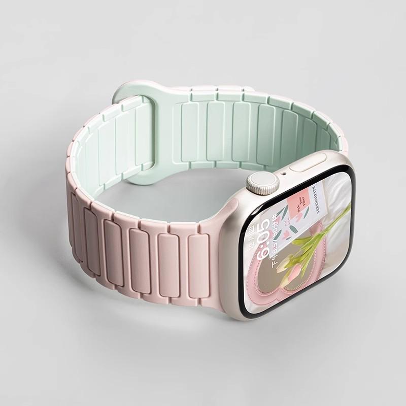 Силиконовый ремешок Jingyi для Apple Watch S7/S8/S9/S11 и iWatch10 с магнитной застежкой