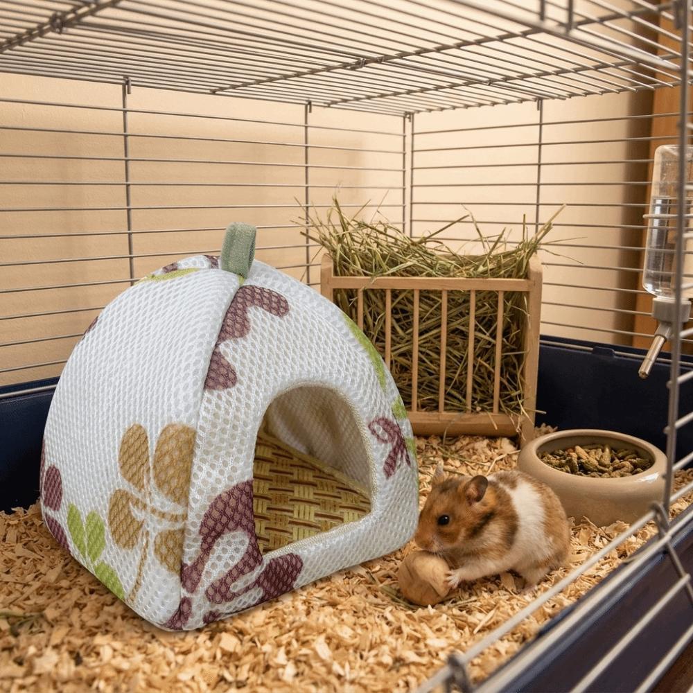 with Cooling Mat Pet Cave Nest Wear Resistant Hamster Rest Shelter Small Pet Bed Pet Resting