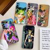 Аниме J-JOJO Крутой Чехол для Телефона с Джолин Кудзё Для Samsung S25,S24,S21,S22,S23,S30,Ultra,S20,Plus,Fe,Lite,Note,10,Черная Крышка
