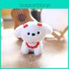 Scarf Dog Plush Toy Keychain Backpack Charm Stuffed With Pp Cotton Gift For Kids