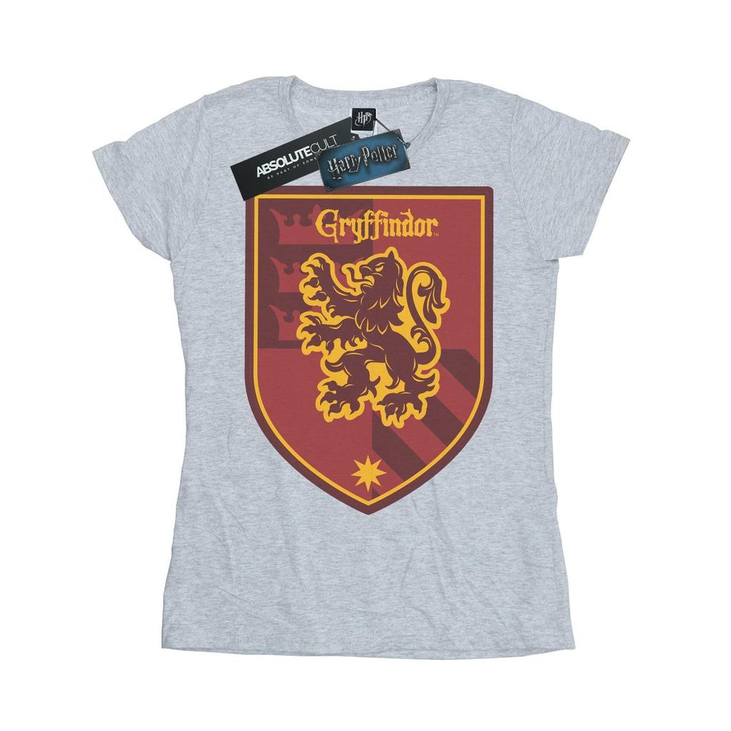 Harry Potter Womens/Ladies Gryffindor Crest Flat Cotton T-Shirt