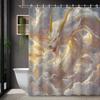 1PC Oriental Fantasy White Dragon Shower Curtain,Decorative Printed Design with Hooks,Durable Polyester,for Bathroom &Home Decor