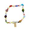 Colorful Women Resin Bead Bracelet Cute Funny Cartoon Handmade Beaded Friendship Bracelet Light Luxury Popular Jewelry Gift
