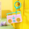 Retro Recording Key Ring Bag Hanging Small Speaker Key Holder Tape Recorder Pendant  Birthday Gifts