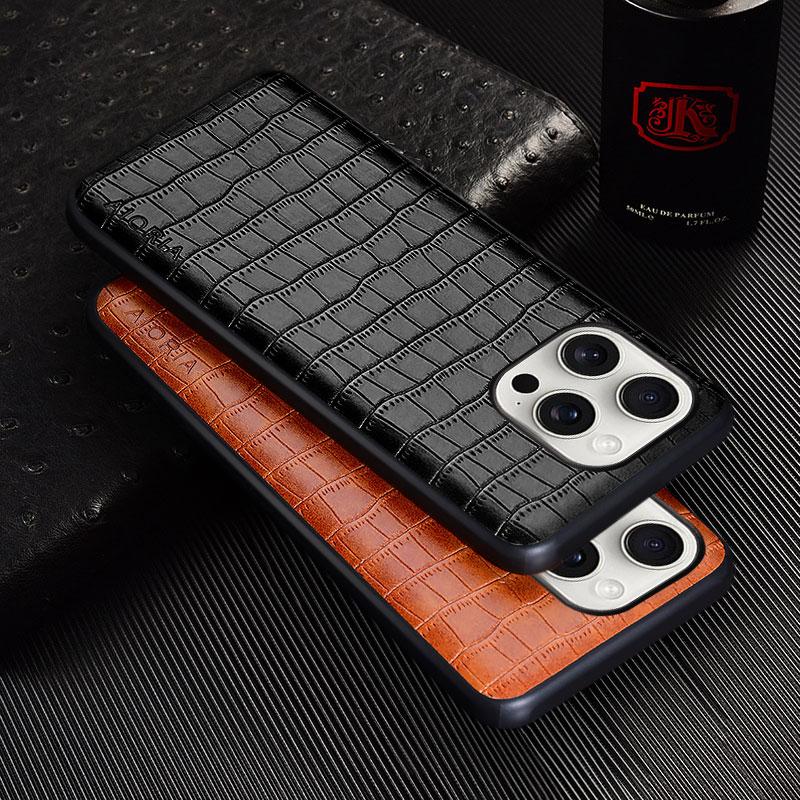 Роскошный чехол из крокодиловой кожи для iPhone 16 Pro Plus Max, задняя крышка для iPhone 16 pro max, чехол