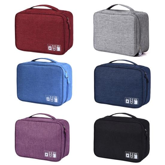 Портативный дорожный чехол для цифровых электронных аксессуаров, сумка для хранения кабеля и зарядного устройства