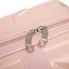 14"/19" 2-Piece ABS Spinner Suitcase Set with Combination Lock & 14" Cosmetic Bag (Pink)