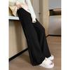 Women's Fringed Knit Wide Leg Pants High Waisted Straight Leg Pants
