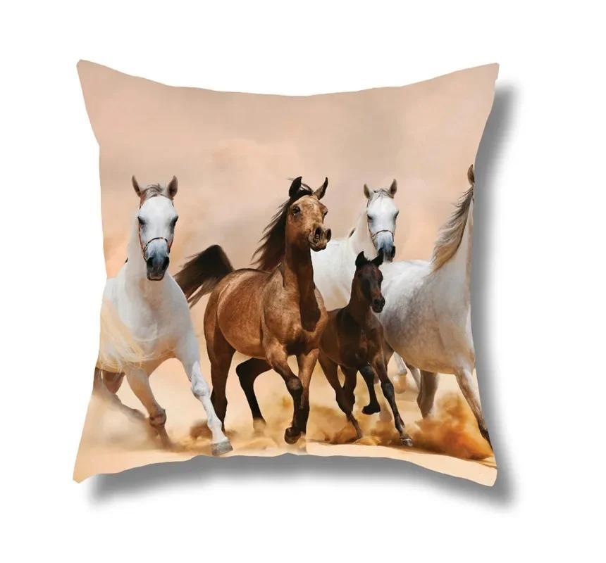 Офис Гостиная Дом Наволочка Бегущая Лошадь Узор Наволочка Украшения для Машины