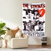 American Rock Band Tapestry Music Album Cover Strokes Bedroom Decor Large Fabric Wall Hanging Background Cloth Party Backdrop