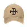 Custom Classic Templar Cross Knights Baseball Cap for Women Unisex Adjustable Religious Crusades Dad Hat Sun Protection