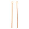 1 Pair Drum Mallet Non Slip Beech Wood Handle Wool Felt Bass Drum Mallet for Practice