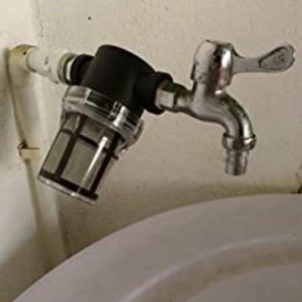 Прозрачный пластиковый проточный фильтр-сетка для воды Сантехнический фильтр от осадка Автомойка