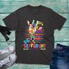Giraffe ItS Ok To Be Different Autism Awareness TShirt Autism Puzzle Tee Top